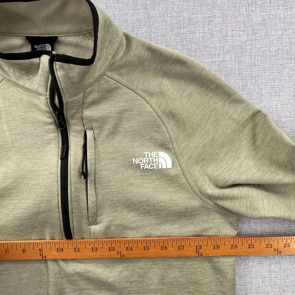 The North Face Mens 1/4 Q Zip Fleece Pullover‎ Sage Green Small Gorpcore Minimal